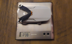 Weighing the DJI Mini 2